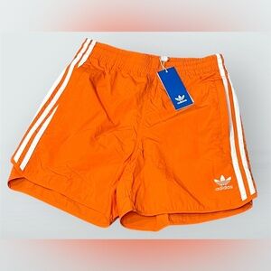 Adidas Men's Adicolor Classics Sprinter Shorts Orange Size Medium